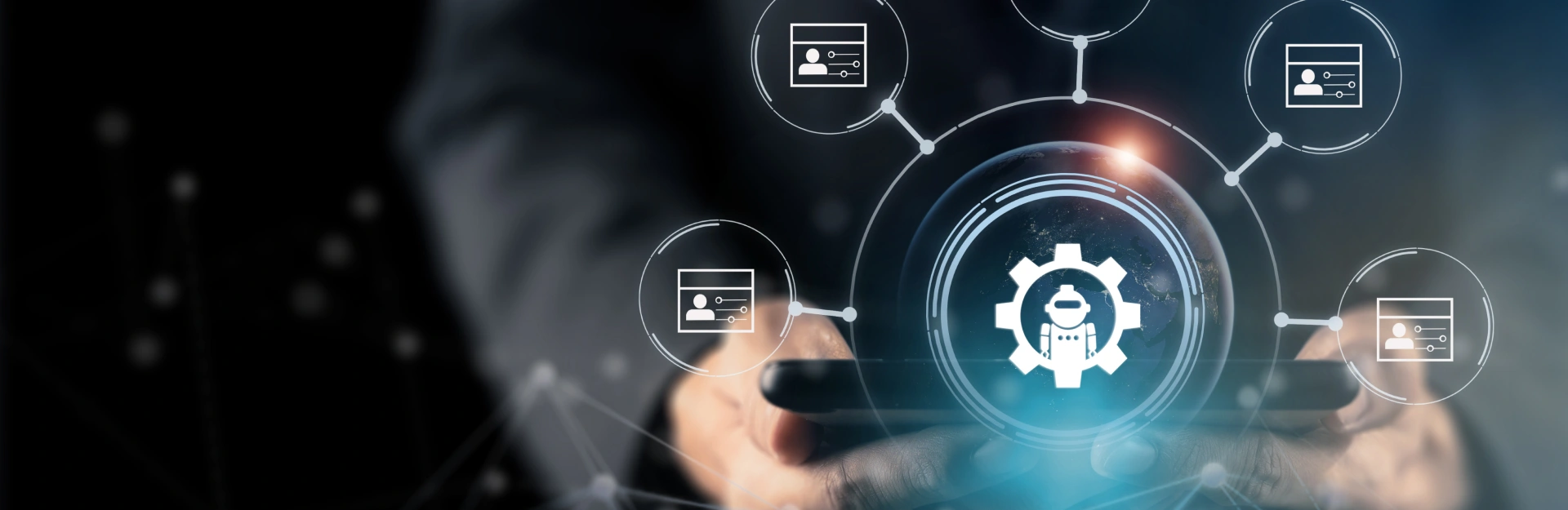 Automation and managed services platform connecting intelligent business workflows