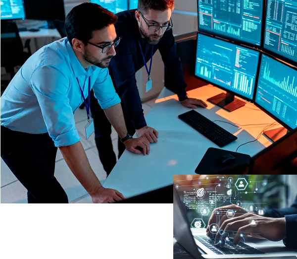 Managed IT specialists monitoring business systems and services
